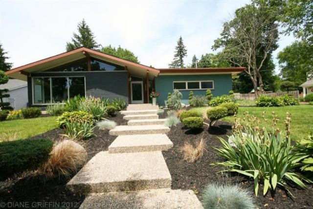 mid century modern home exterior paint colors