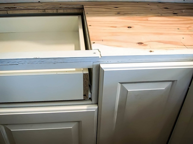 Corner Sink Makes Small Kitchen Function transitional