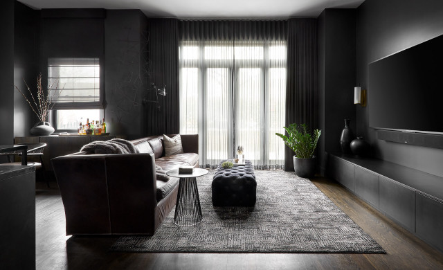 TALL, DARK + HAWKEYE contemporary-vardagsrum
