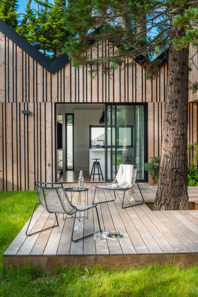 Cette photo montre une maison tendance.