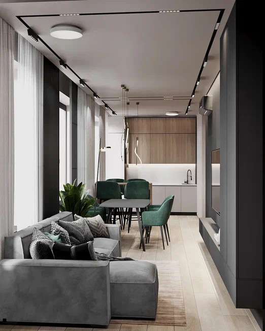 Ремонт квартиры свободной планировки для супружеской пары