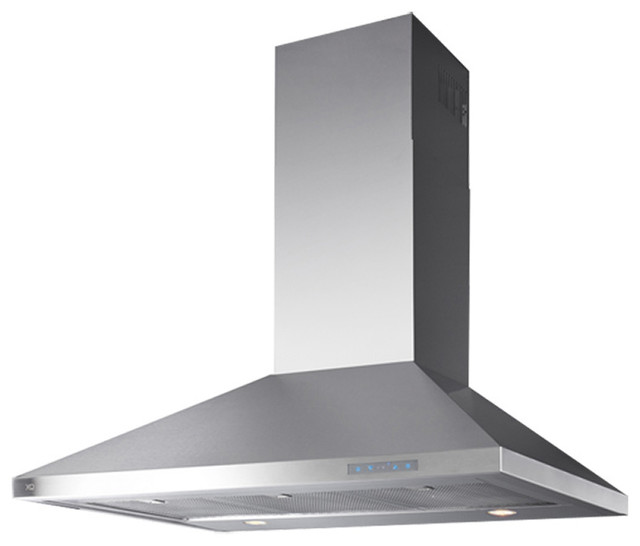 XO 700 CFM Italian Made Wall Mount Chimney Range Hood Stainless