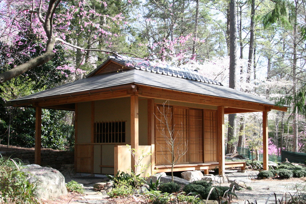 This is an example of a small asian shed and granny flat in Raleigh.