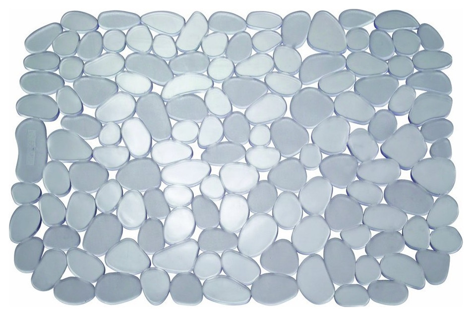 InterDesign 60663 Pebble Sink Mat, 12" x 15.5", Gray Kitchen Sink