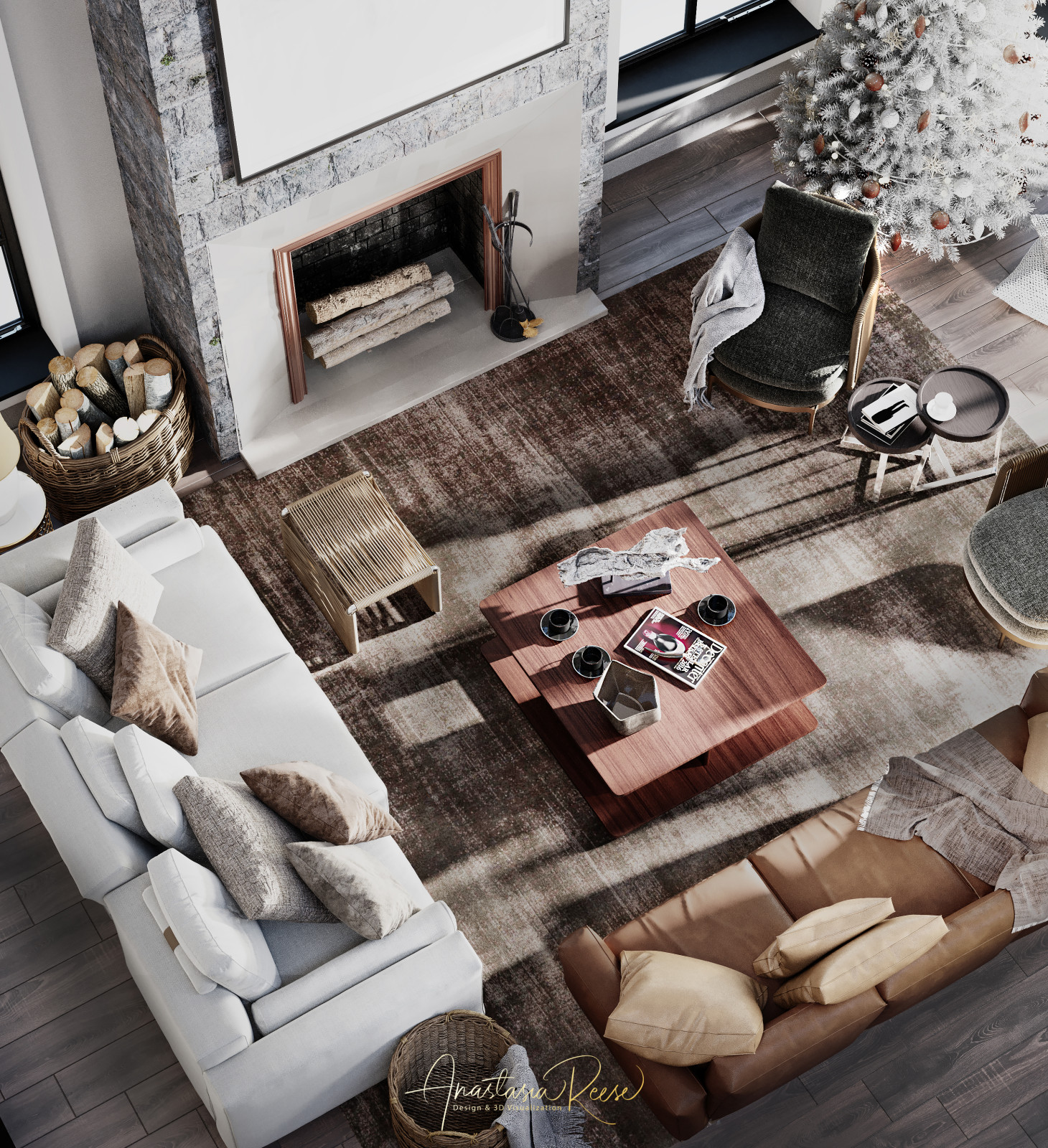 Дизайн проект дома "Рождественское утро"