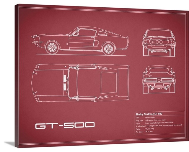 SHELBY GT500 FASTCAR POSTER WALL ART PICTURE  LARGE GIANT MUSCLECAR