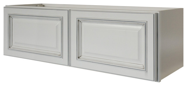 Sunny Wood RLW3612-A Riley 36"W x 12"H Double Door Bridge Cabinet - White