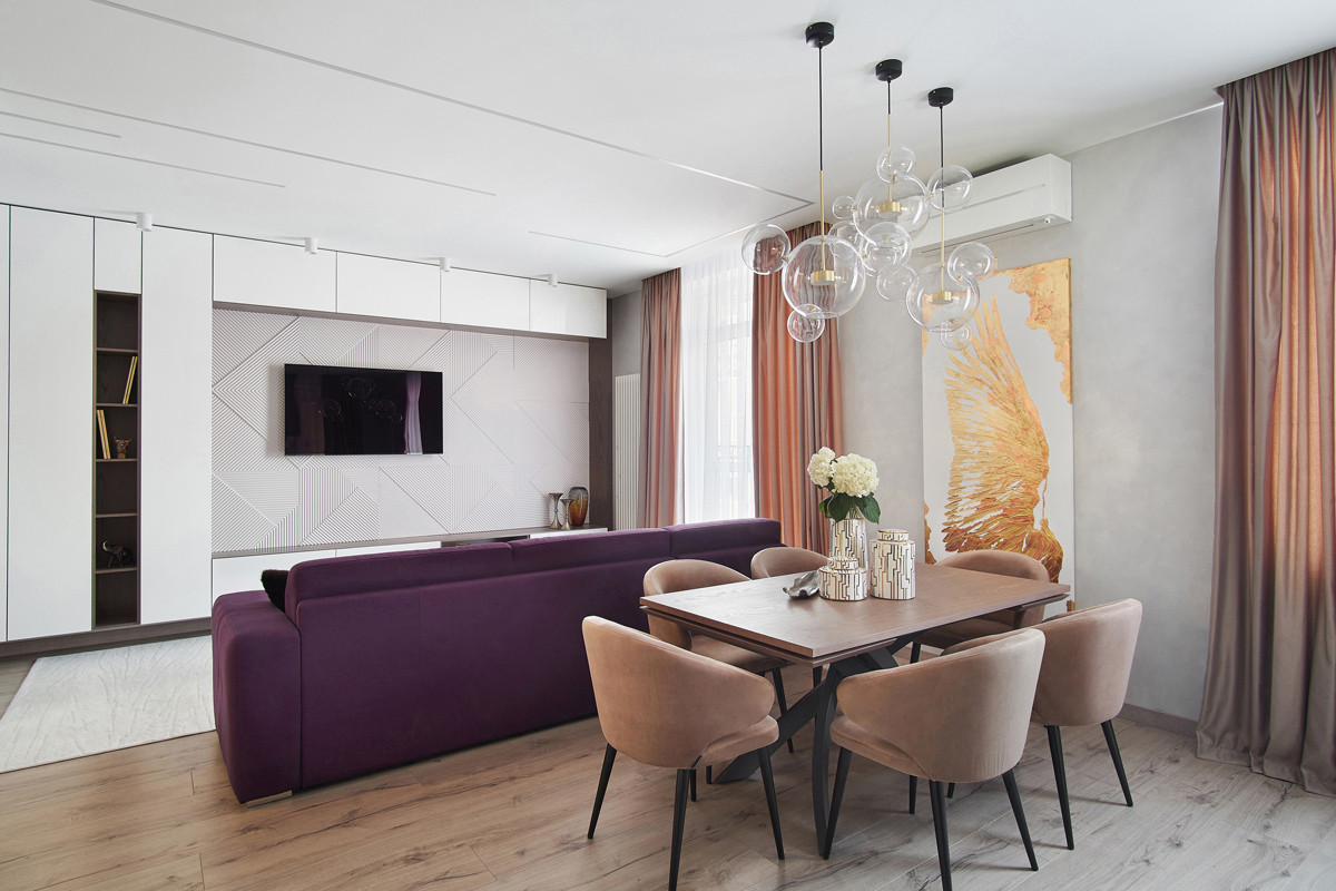 Городская  квартира 180м2 для большой семьи "Классический сюжет"