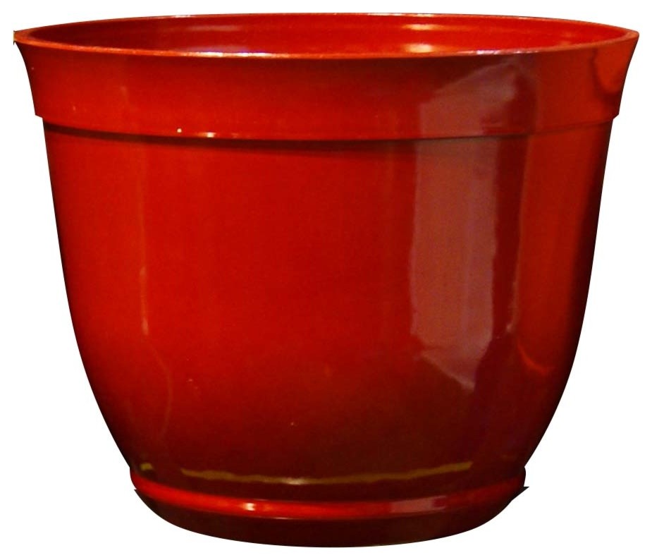 Large 15 in. Bowl Planter in Red
