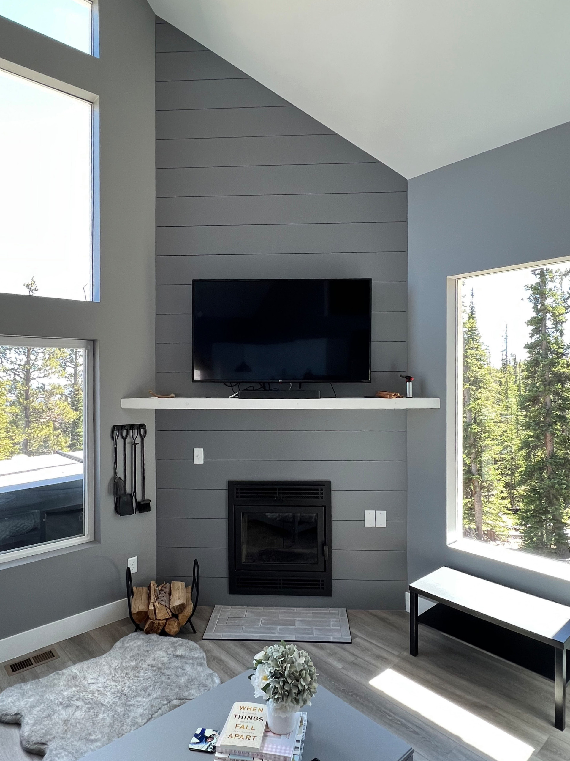 Inspiration for a living room remodel in Denver
