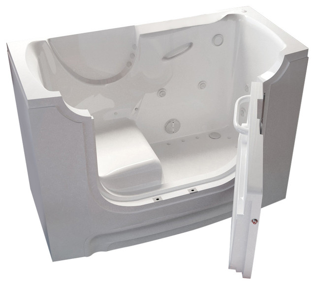 MediTub Wheel Chair Accessible 30 x 60 Left Drain Wheelchair Accessible