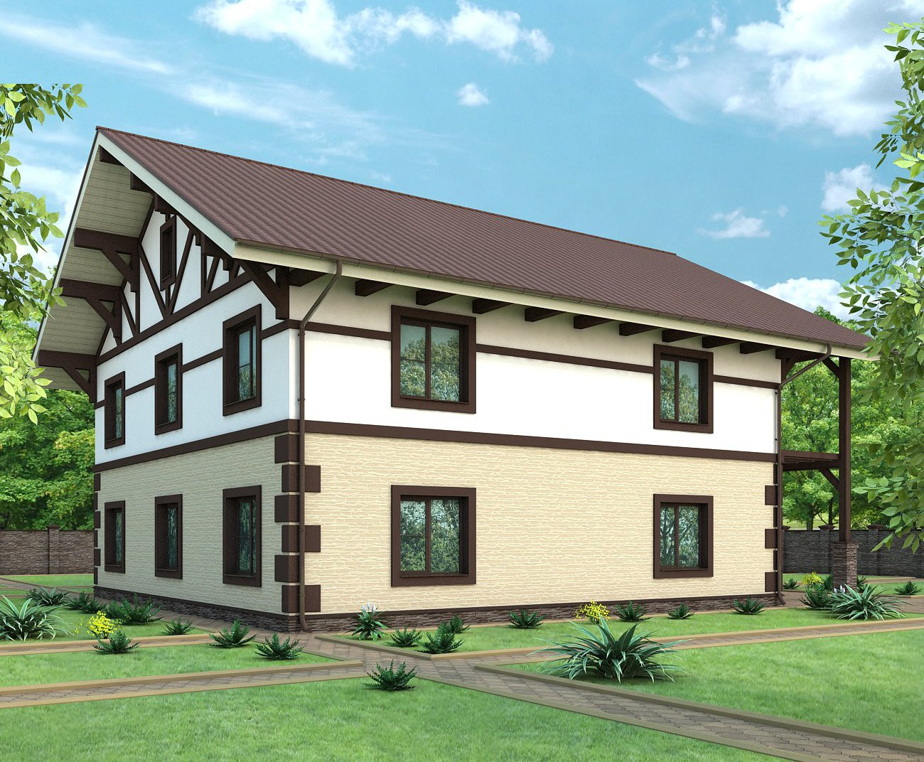 Визуализация фасада 3D