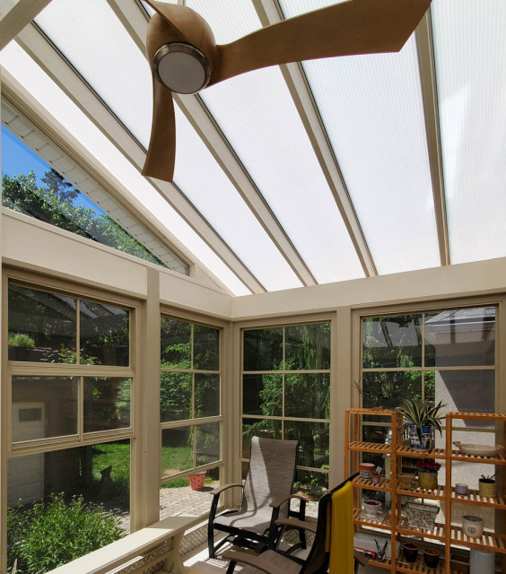 Sunroom with Translucent Roof Conservatory Toronto by CraftBilt