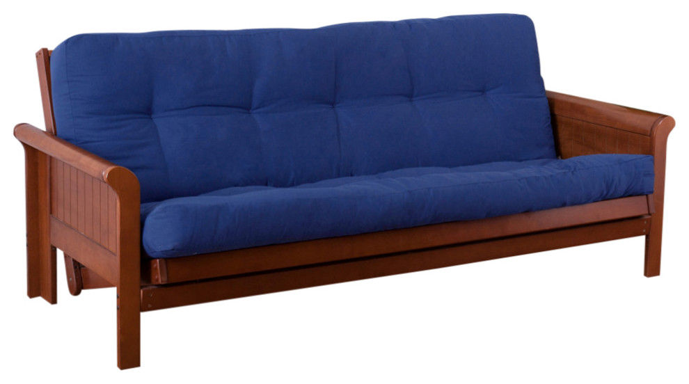 Blazing Needles Renewal 5" Twill Full Futon Mattress Transitional Futon Mattresses by