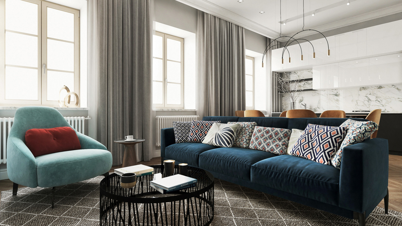 Дизайн элитной квартиры в центре Казани