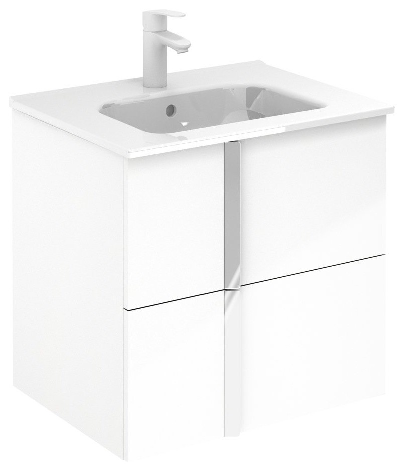 Unit 24" Onix 2 DR White With Basin