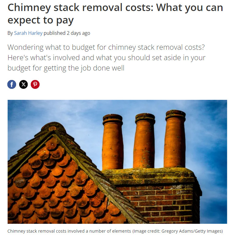 Homebuilding and Renovating - Chimney feature