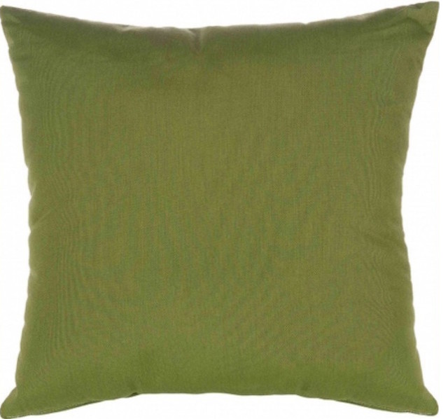 Sunbrella 24"x24" Square Designer Pillow, Canvas Turf