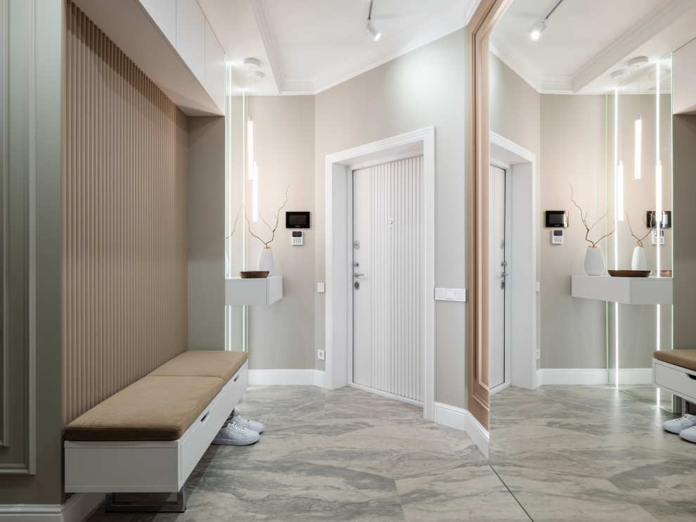 Реализация квартиры в стиле современная классика для семейной пары с ребенком