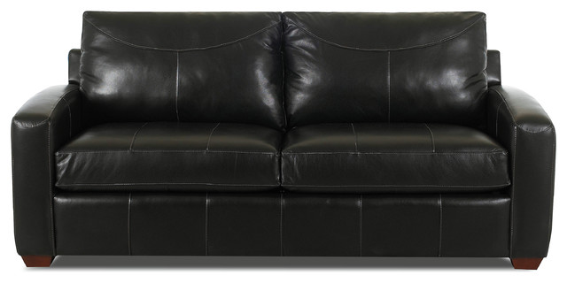 Boulder Leather Sofa Contemporary Sofas By Sleepers In Seattle Boulder Leather Sofa Durango Black