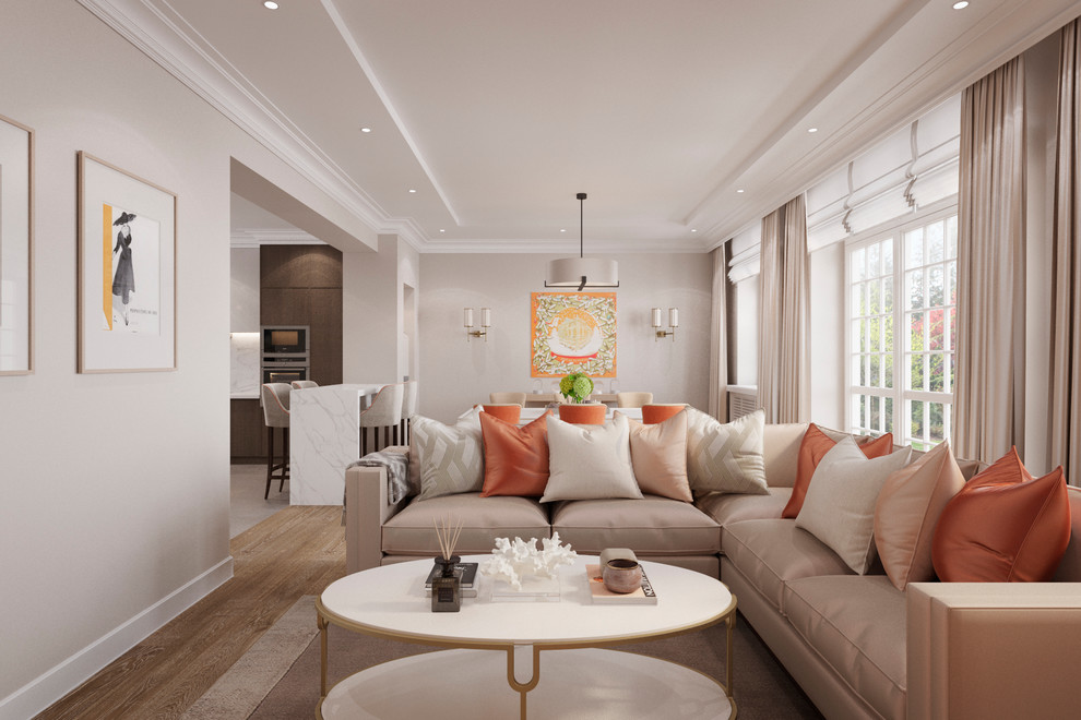 Кухня-гостиная в загородном доме