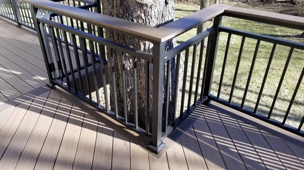 Deck - large backyard deck idea with no cover