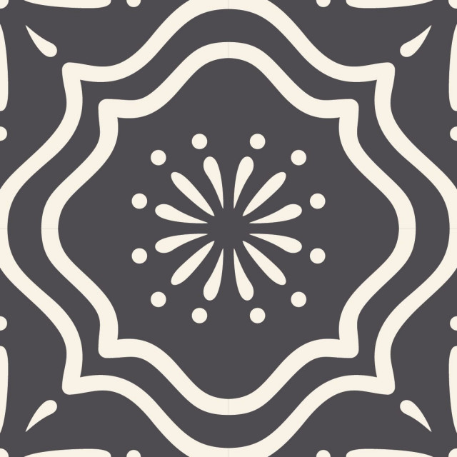 6"x6" Burst Gray and White Peel and Stick Removable Tiles