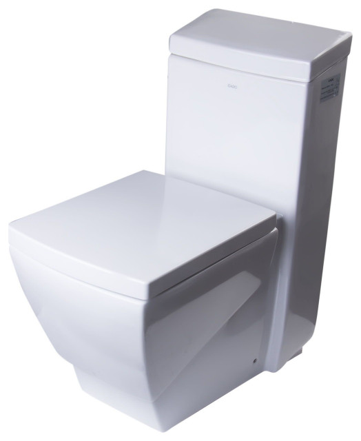 Eago TB336 1.28 GPF One-Piece Elongated Toilet - - White