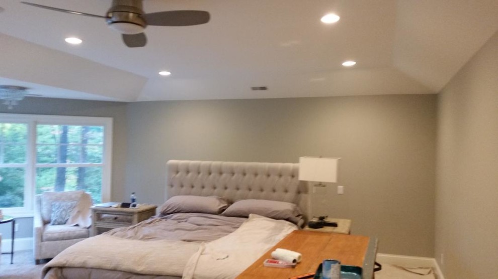 Bloomfield Hills Master Bedroom Wallpaper Accent Wall
