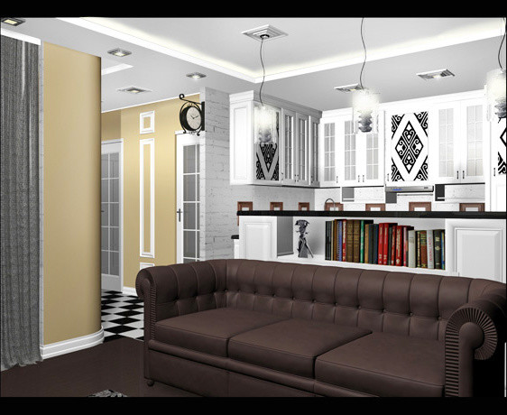 Однокомнатная квартира в Москве.