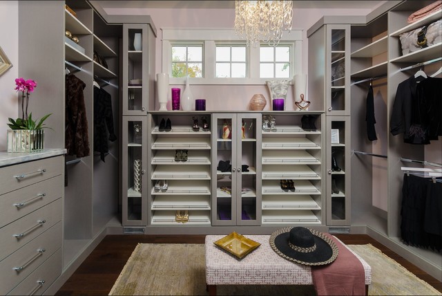 Transitional Closet nyklassisk-opbevaring-og-garderobe