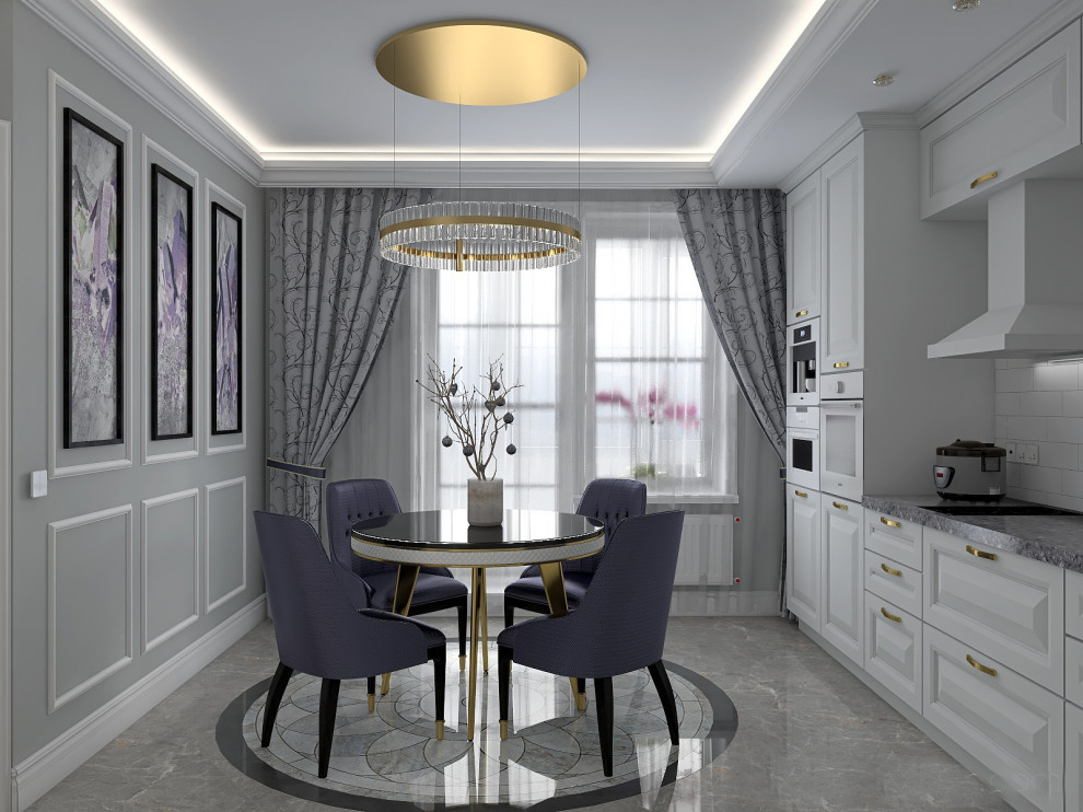 Двухкомнатная квартира в стиле неоклассика