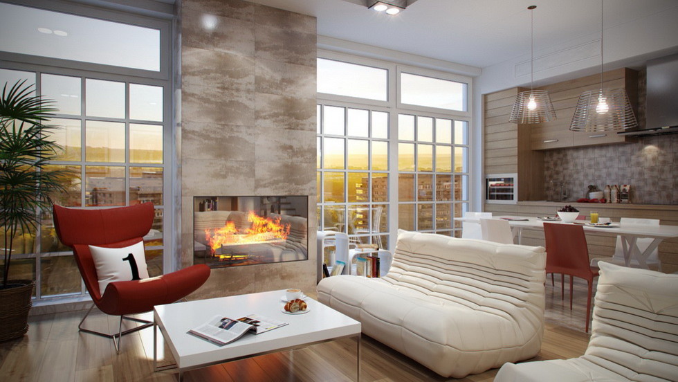 Дизайн интерьера квартиры "Яркий постмодерн"