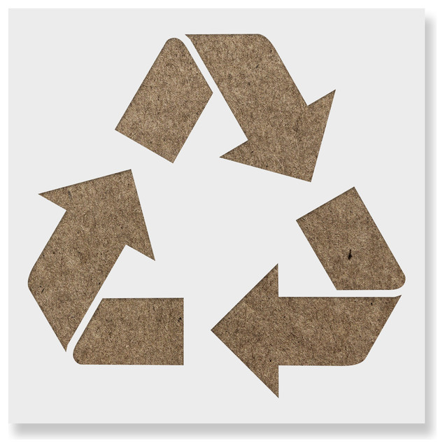 Recycle Stencil on Reusable Mylar for Crafts Contemporary Wall