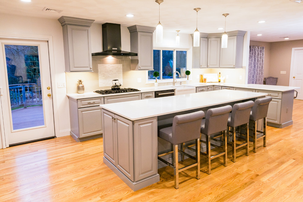 Transitional kitchen photo in Providence