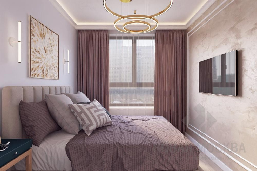 Дизайн-проект однокомнатной квартиры 34 кв.м в ЖК «Селигер Сити»