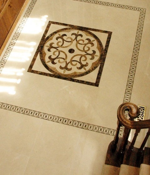 Medallion Entryway Traditional Toronto By Tile Shoppe Inc