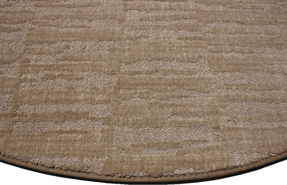 Square 4'x4' Stone Walk Barley, Carpet Rug, 40 oz Nylon