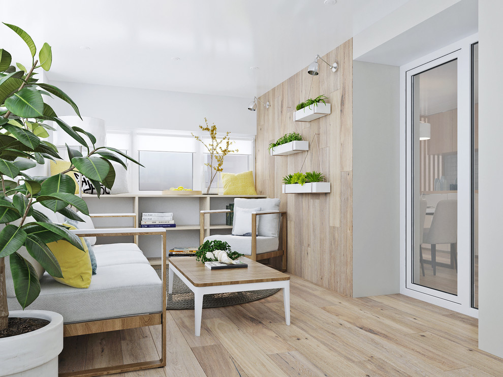 Кухня-гостиная и зона отдыха в загородную квартиру