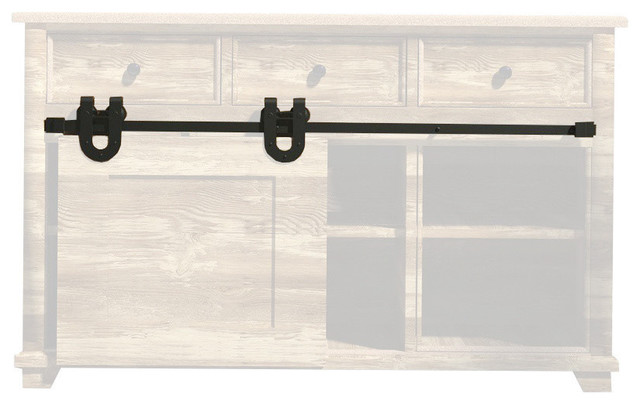 Mini Sliding Barn Door Hardware Kit Horseshoe Design Traditional By Vancleef Houzz Mini Sliding Barn Door Hardware Kit, Mini Sliding Door Hardware Kit