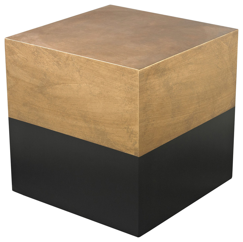 Dimond Home 114-122 Draper Cube Table In Black/Gold