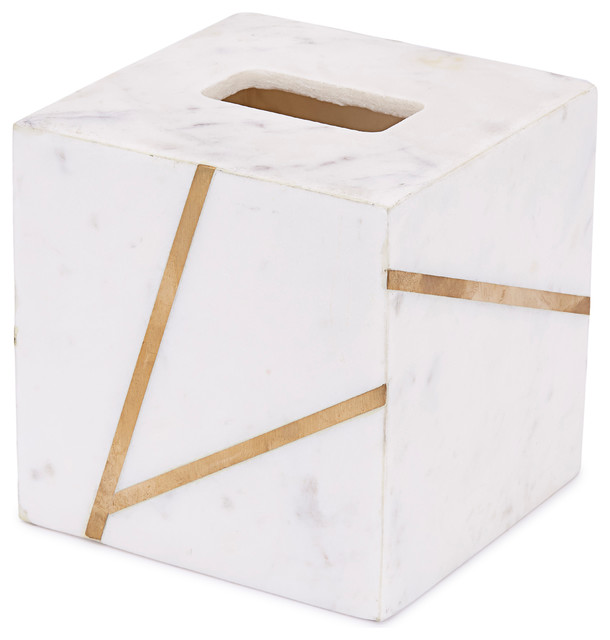 brass tissue box holder