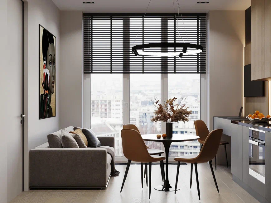 Красивая квартира эконом класса в современном стиле