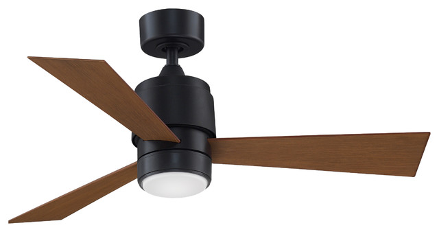 Zonix Ceiling Fan Black With Cherry Blades Light And Remote 44