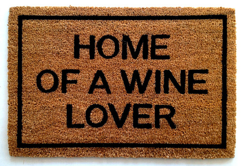 "Home of a Wine Lover" Doormat, wine lover gifts, 