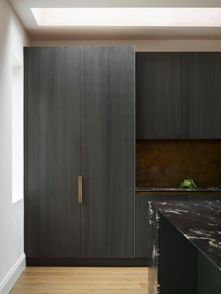 This is an example of a modern kitchen in London.
