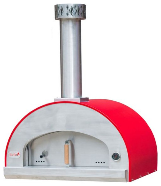 Forno Bravo Grande32 Countertop Portable Wood Fired Pizza Oven - Red