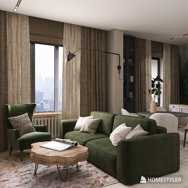 Двухкомнатная квартира для семьи из четырех человек