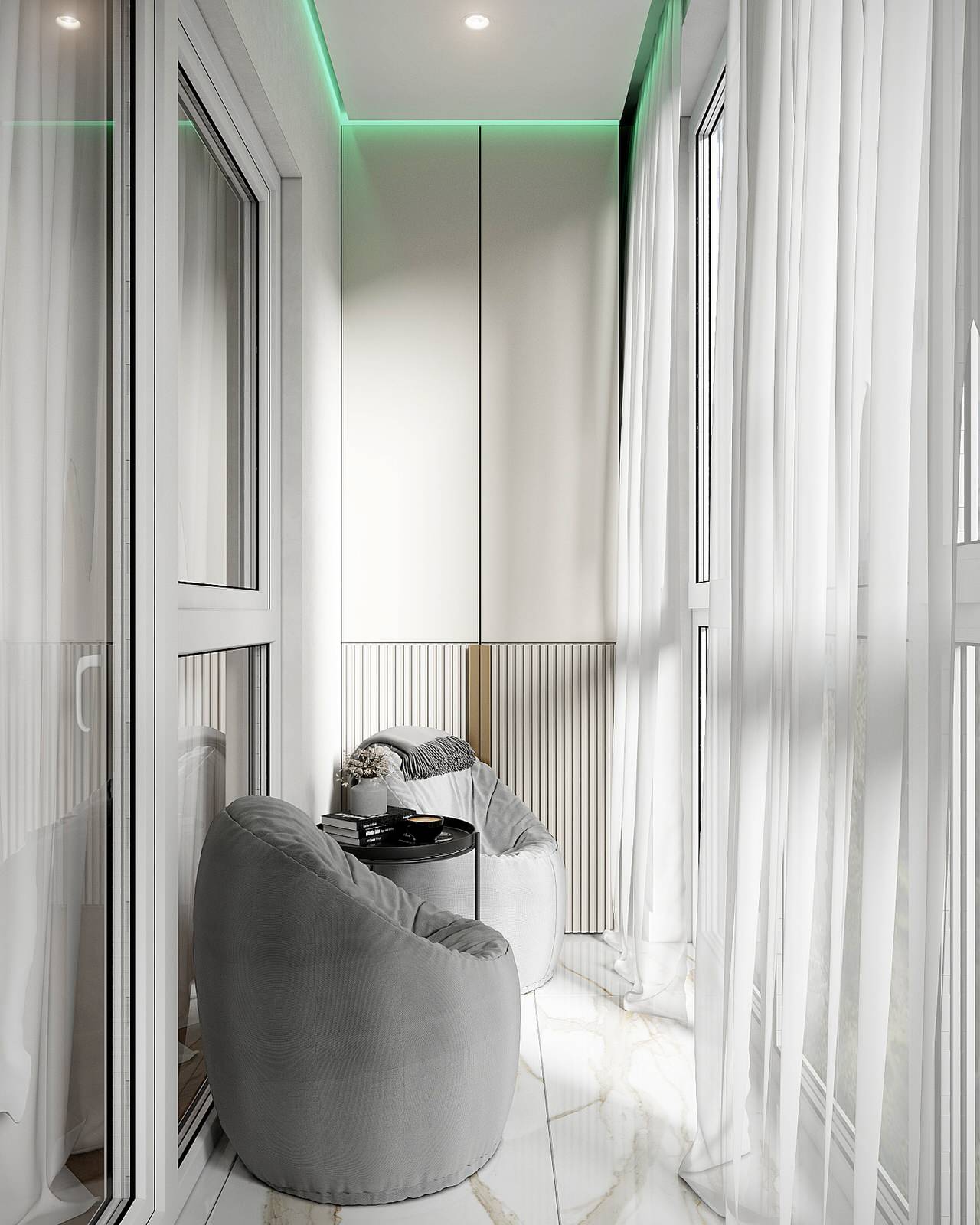 Современный светлый интерьер квартиры