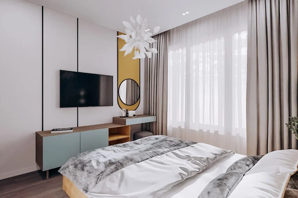 Планировка 3-х комнатной квартиры в современном стиле